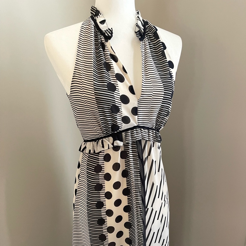 Anthropologie Maeve 2 Channeled Dot Casual Maxi Dress - Picture 5 of 7